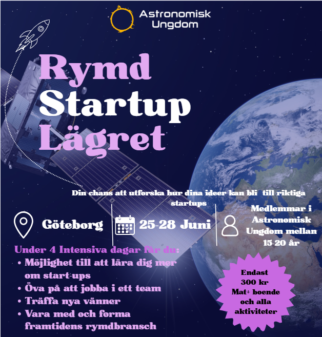 Rymdstartupläger Poster IG
